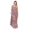 Maxi Cổ Yếm Phối Ren Kết Cườm Cotton Isla Bonita