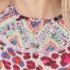 Maxi Cổ Yếm Phối Ren Kết Cườm Cotton Isla Bonita