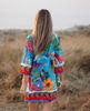 Đầm Xẻ Tà Thêu Kết Cườm Cotton Isla Bonita