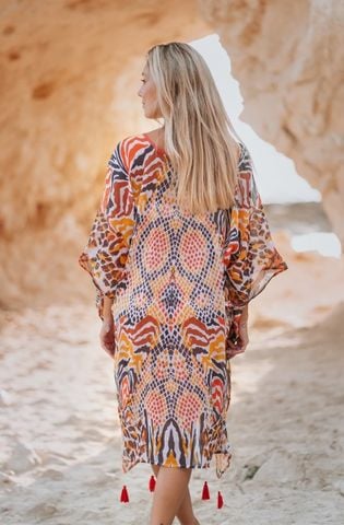 Đầm Cánh Dơi Thêu Kết Hạt Isla Bonita 
