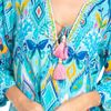 Đầm Xẻ Tà Thêu Kết Cườm Cotton Isla Bonita