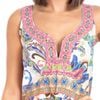 Đầm Boho Cổ Yếm Kết Cườm  Hở Lưng Cotton Isla Bonita