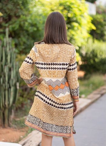  Đầm Thổ Cẩm Xẻ Tà Cotton Isla Bonita 