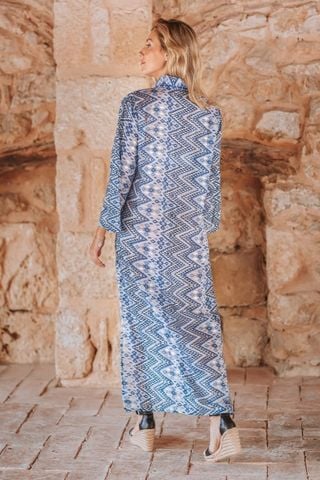  Maxi Sơ Mi Ánh Kim Cotton Isla Bonita 