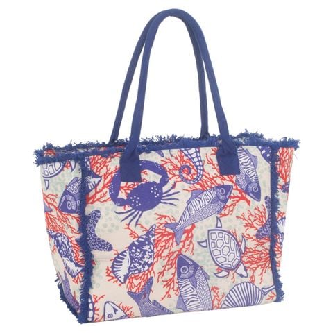  Túi Boho Xách Tay Size Lớn -Phom Cứng Cotton Isla Bonita 