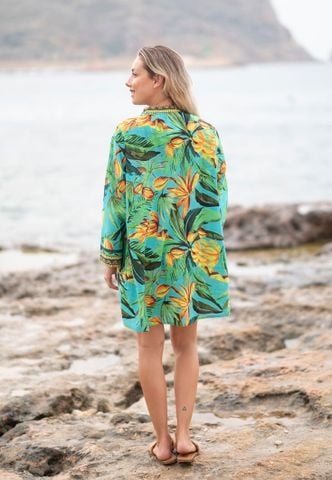  Đầm Boho Kết Cườm Cotton Isla Bonita 