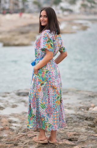  Maxi Sơ Mi Tay Ngắn Cotton Isla Bonita 