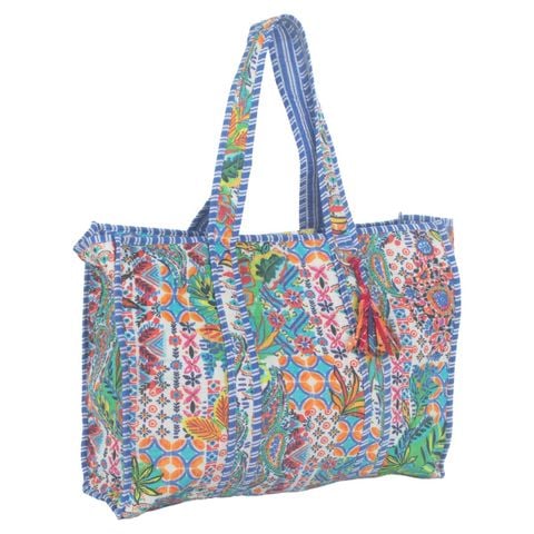  Túi Boho Du Lịch Size Lớn Chần Bông Cotton Isla Bonita 