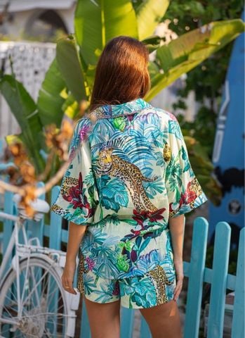  Set Áo và Quần Short Kết Cườm Cotton Isla Bonita 