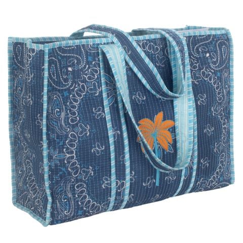  Túi Tote Size Lớn Thêu Chần Bông Isla Bonita 