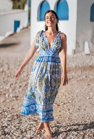  Đầm 2 Dây Cotton Isla Bonita 