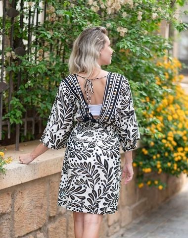  Đầm Cổ V Cotton Isla Bonita 