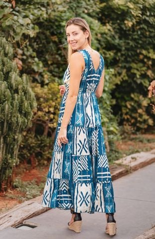  Maxi Boho Sát Nách Cotton Isla Bonita 