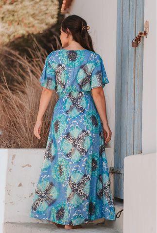  Maxi Boho Ánh Kim Cotton Isla Bonita 
