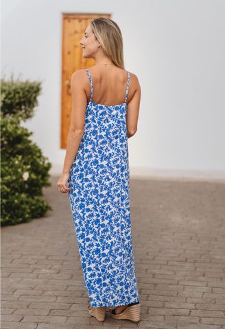  Maxi 2 Dây Kết Cườm Thêu Cotton Cao Cấp  Isla Bonita 