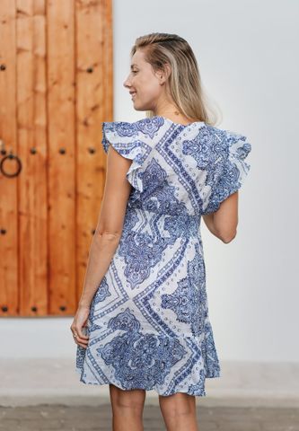  Đầm Cánh Tiên Kết Cườm Cao Cấp Cotton Isla Bonita 