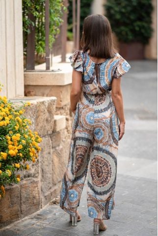  Jumpsuit 2 Dây Lụa Ánh Kim Isla Bonita 