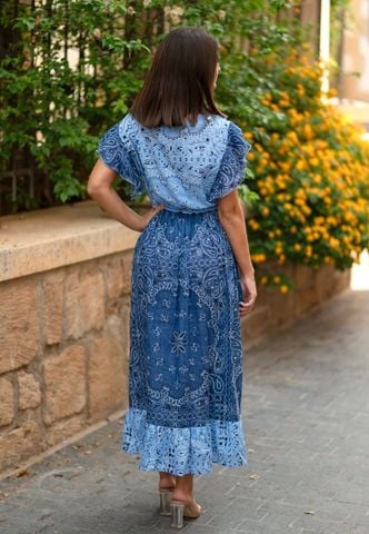  Đầm Midi Thêu Cao Cấp Isla Bonita 