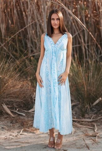  Maxi Hở Lưng Cotton Isla Bonita 