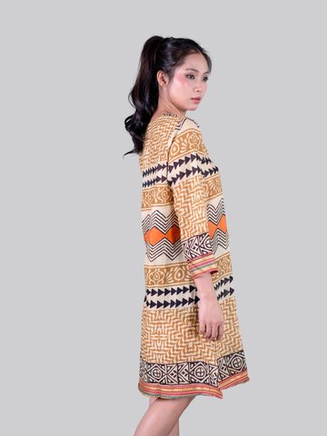  Đầm Thổ Cẩm Xẻ Tà Cotton Isla Bonita 