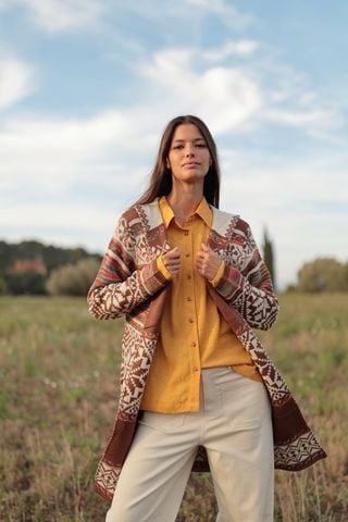  Áo Khoác Len Dài Tay Thu Đông Cao Cấp Luna Llena 