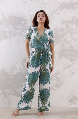  Áo Lụa Đắp Chéo Ánh Kim Isla Bonita 