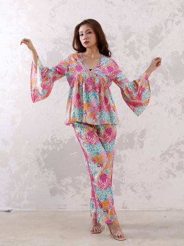  Áo Boho Kết Cườm Cotton Isla Bonita 