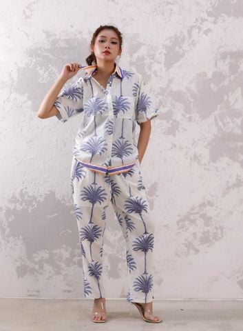  Áo Sơ Mi Hoa Cotton Isla Bonita 