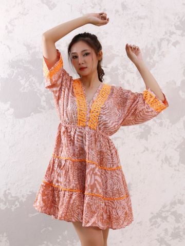  Đầm Boho Thêu Cotton Isla Bonita 