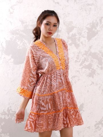  Đầm Boho Thêu Cotton Isla Bonita 