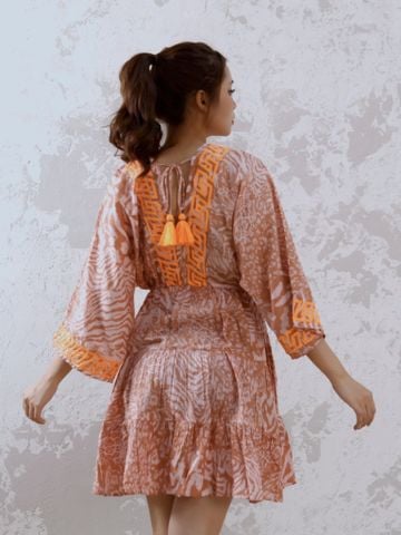  Đầm Boho Thêu Cotton Isla Bonita 