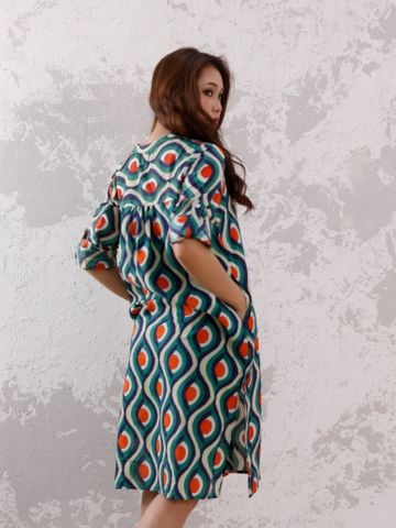  Đầm Dài Tay Cotton Isla Bonita 