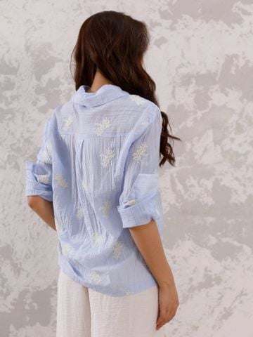  Áo Sơ Mi Cotton Thêu Cao Cấp Luna Llena 