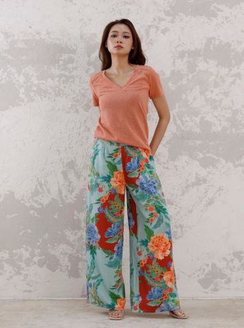  Quần Hoa Cotton Cao Cấp Luna Llena 