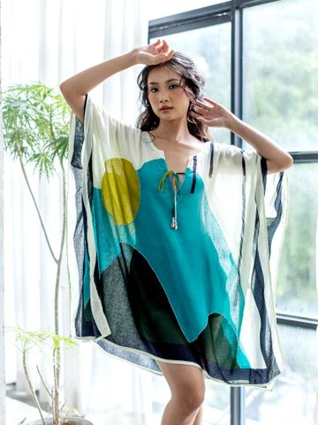  Đầm Cánh Dơi Thêu Cotton Isla Bonita 