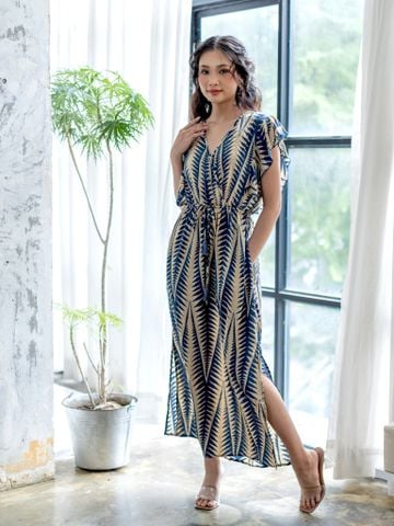  Maxi Thổ Cẩm Ánh Kim Lụa Isla Bointa 