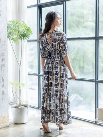  Maxi Kimono Ánh Kim Cao Cấp Cotton Isla Bonita 