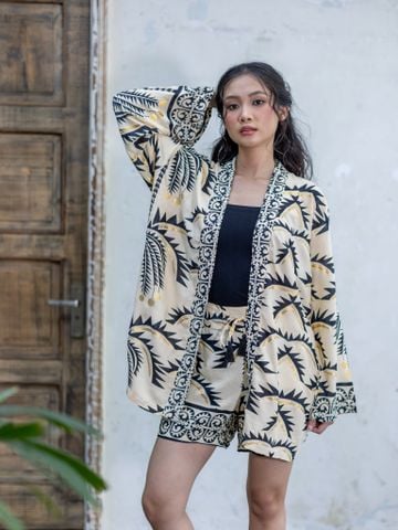  Áo Kimono Ánh Kim Cotton Isla Bonita 
