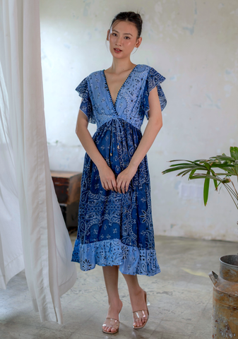  Đầm Midi Thêu Cao Cấp Isla Bonita 