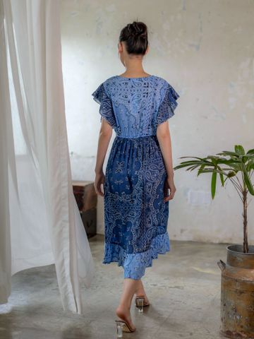  Đầm Midi Thêu Cao Cấp Isla Bonita 