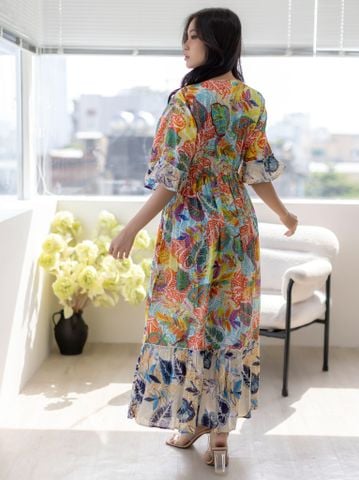 Đầm Boho Hoa Cotton Isla Bonita 