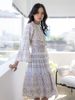 Đầm Midi Trắng Kết Cườm Cotton Isla Bonita
