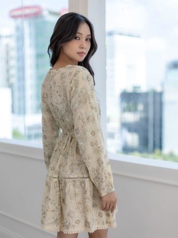  Đầm Boho Ánh Kim Cotton Isla Bonita 