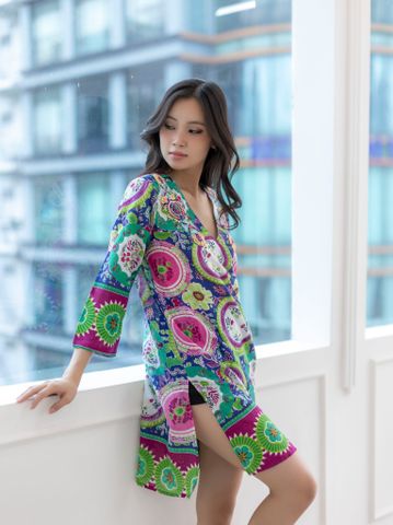  Đầm Cotton Đính Hạt Isla Bonita 