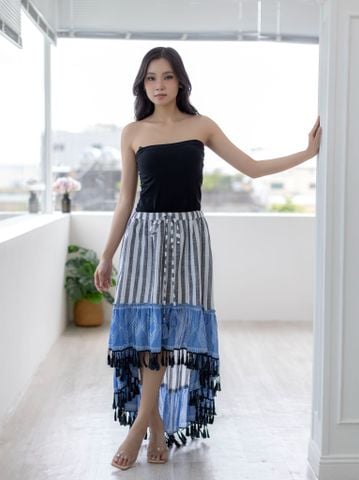  Chân Váy Boho Maxi Sọc Savage Culture 