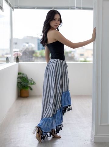  Chân Váy Boho Maxi Sọc Savage Culture 