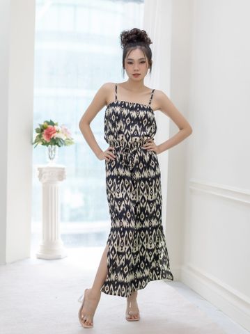  Jumpsuit 2 Dây Ánh Kim Lụa Isla Bonita 