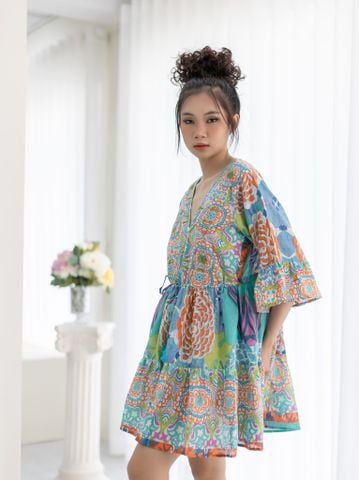  Đầm Boho Kết Cườm Cotton Isla Bonita 