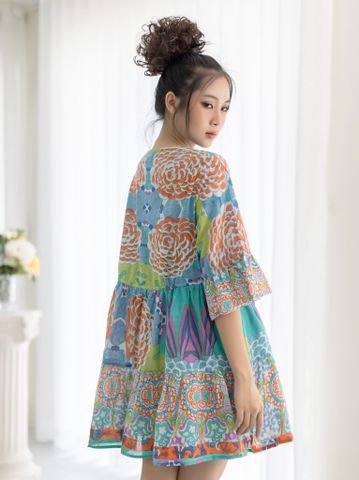  Đầm Boho Kết Cườm Cotton Isla Bonita 