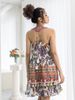 Đầm Boho Cổ Yếm Kết Cườm  Hở Lưng Cotton Isla Bonita